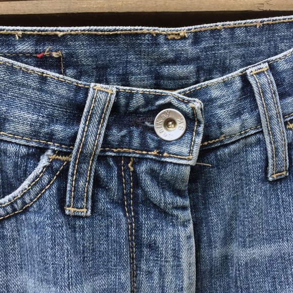 Seal Kay Patchwork Indigo Blue Denim Jeans Straight Leg Fit Womens Size 26 NWOT - Picture 8 of 16